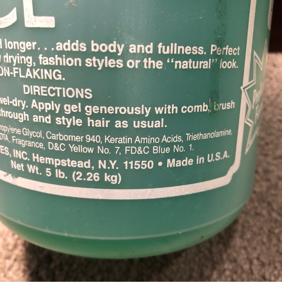 Queen Helene Professional Hair Styling Gel, NORMAL, Green 5lbs / 80oz - Picture 3 of 9